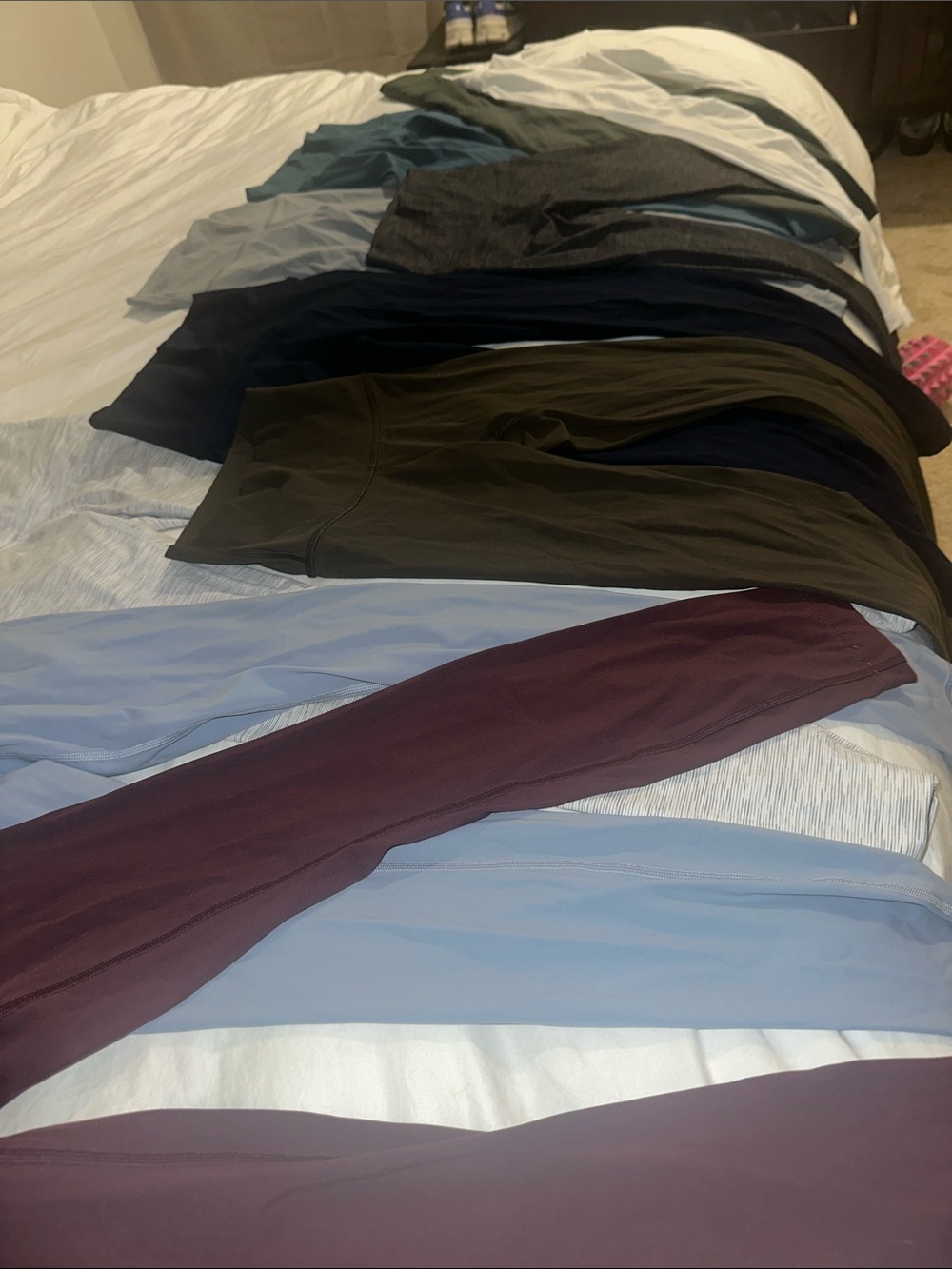 lululemon athletica Leggings Set - Burgundy, Light Blue, Olive, Navy, Gray
